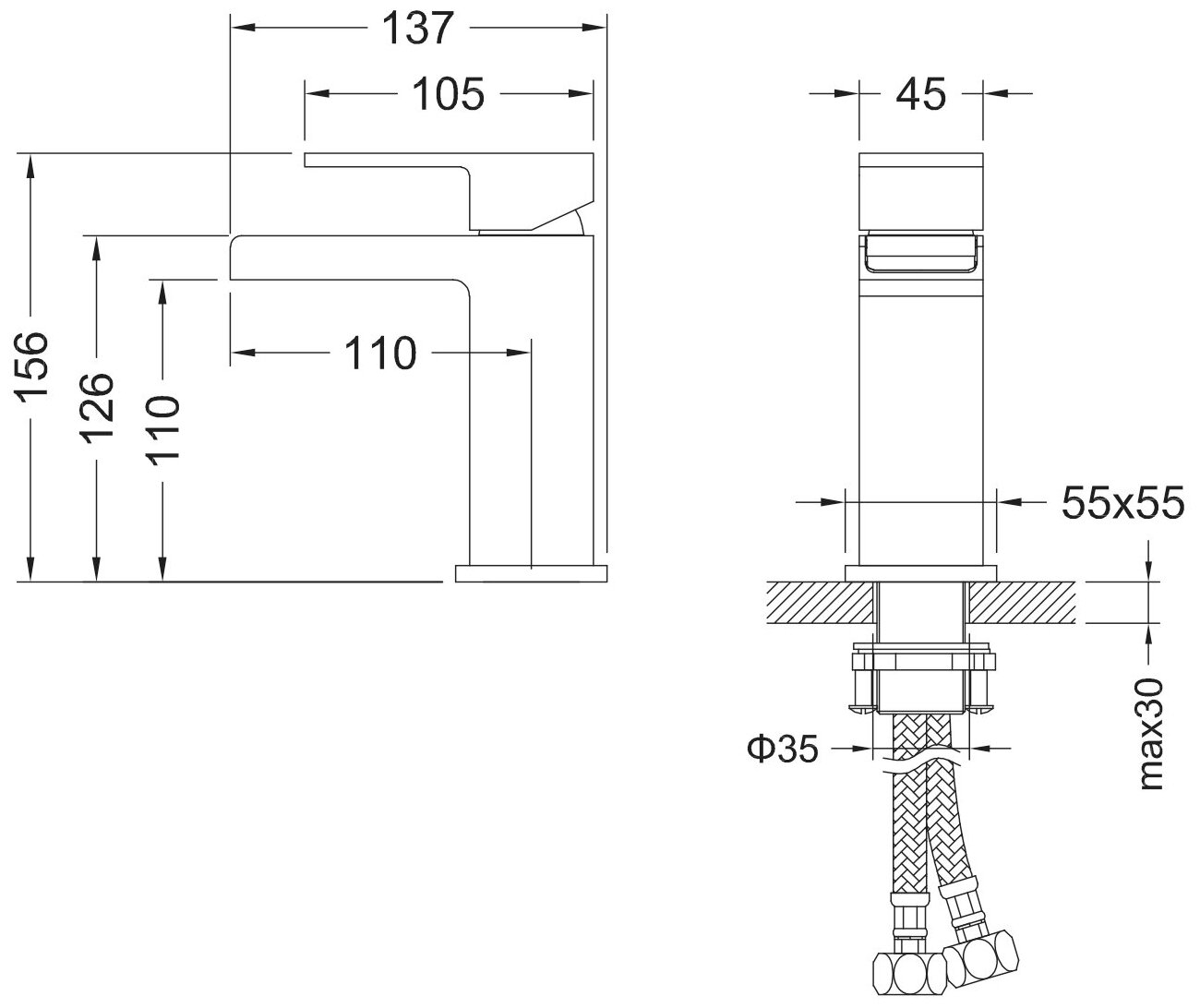 Смеситель для раковины Timo Selene 2161/00F хром