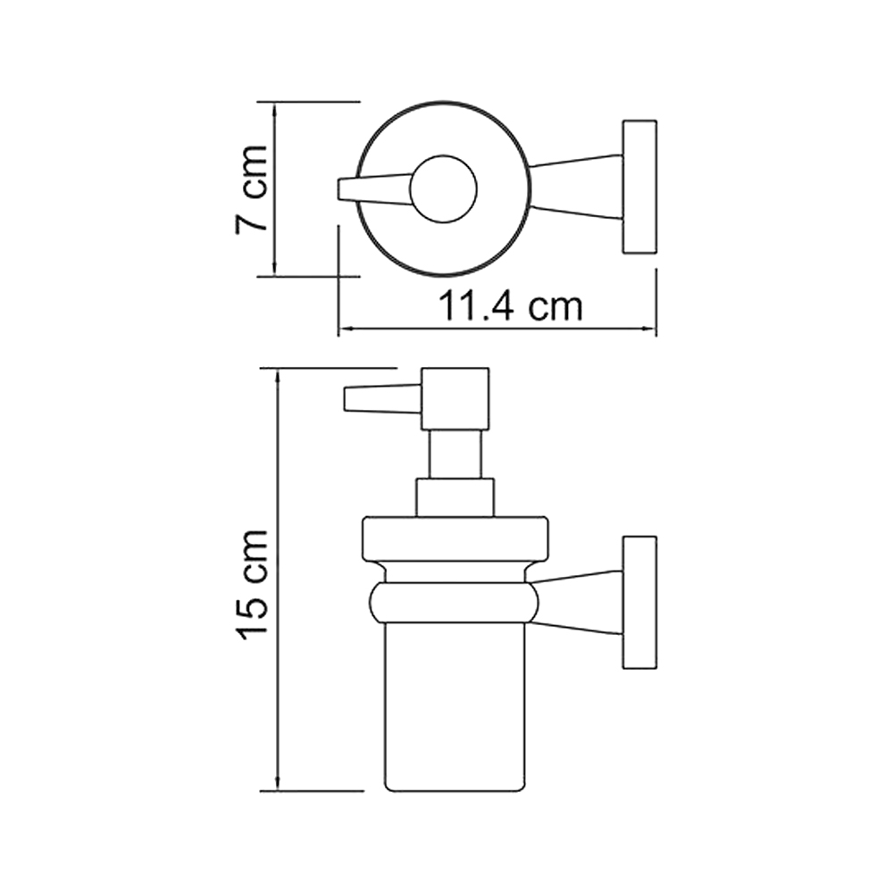 Дозатор Wasserkraft Lippe K-6599 хром