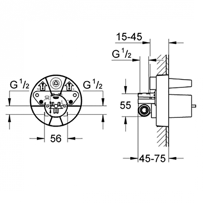 Скрытая часть Grohe 33964000