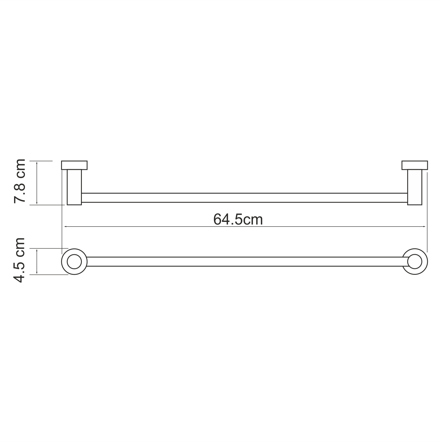 Полотенцедержатель Wasserkraft Donau K-9430 хром