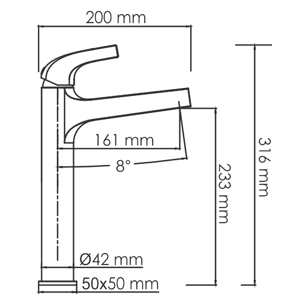 Смеситель для раковины Wasserkraft Sauer 7103H золото