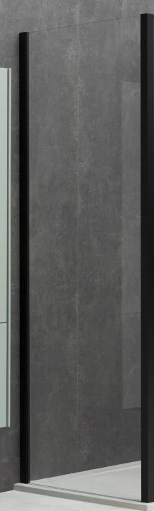 Боковая стенка Allen Brau Priority 80см 3.31042.BBA профиль черный браш, стекло прозрачное
