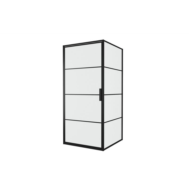 Душевой уголок Bravat Blackline 90x90см BS090.2115B профиль черный, стекло прозрачное