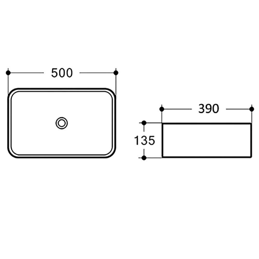 Раковина накладная Comforty T-Y9378MB черная матовая