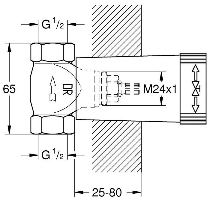 Скрытая часть Grohe 29800000