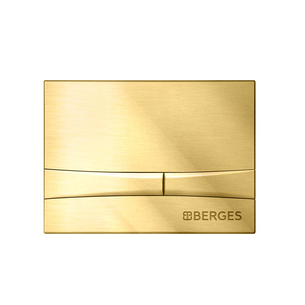 Кнопка смыва Berges Novum F9 040059 золото матовая