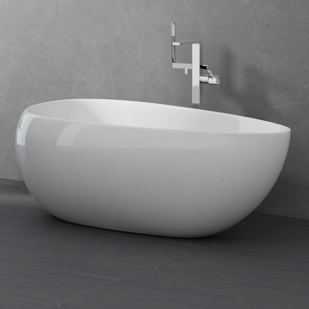 Акриловая ванна Black & White Swan SB227 170x95см 227SB00 белая глянцевая