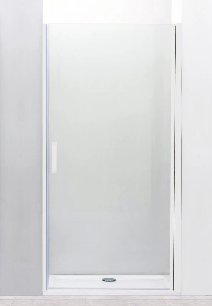Душевая дверь в нишу Cezares 90см RELAX-B-1-90-P-Bi-R профиль белый, стекло рифленое