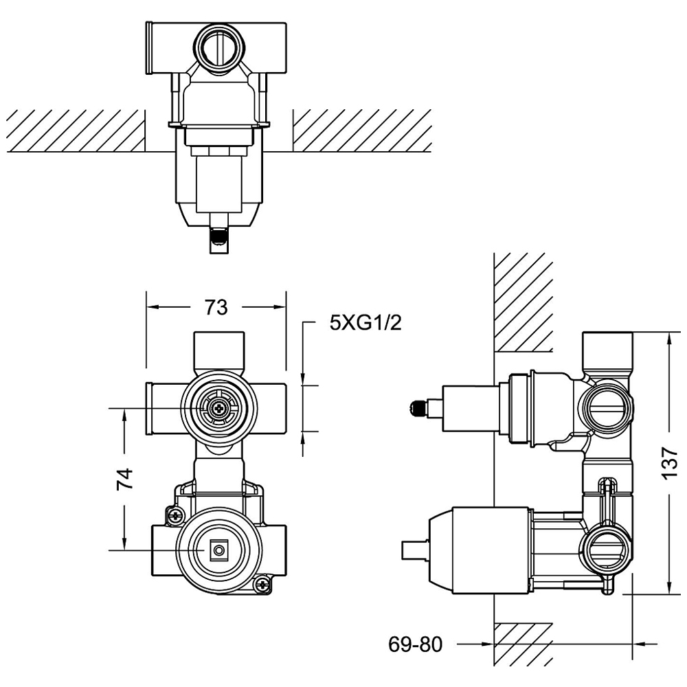 Скрытая часть Bravat D982CP-A-ENG