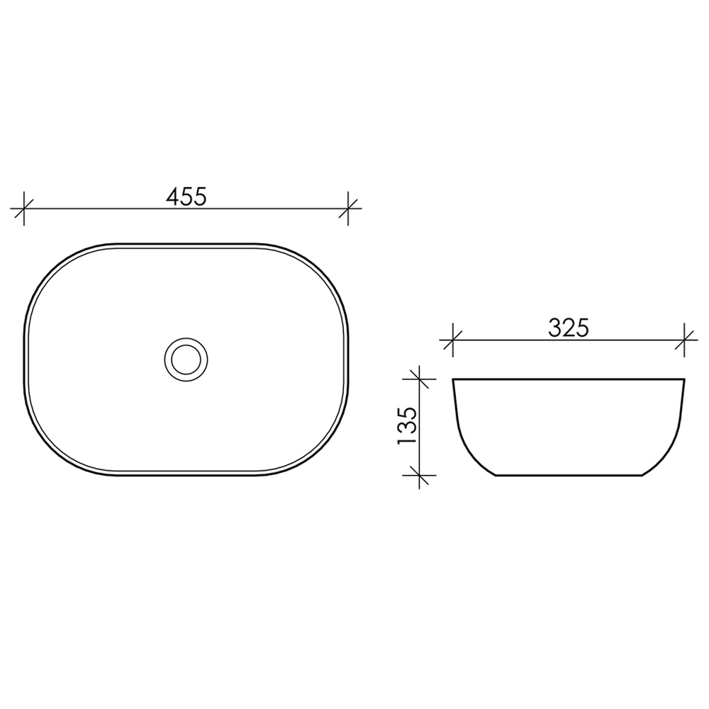 Раковина накладная Ceramica Nova Element CN6009 белая глянцевая