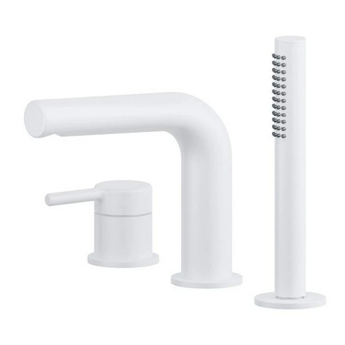 Смеситель на борт ванны Excellent Pi White AREX.1233WH белый матовый