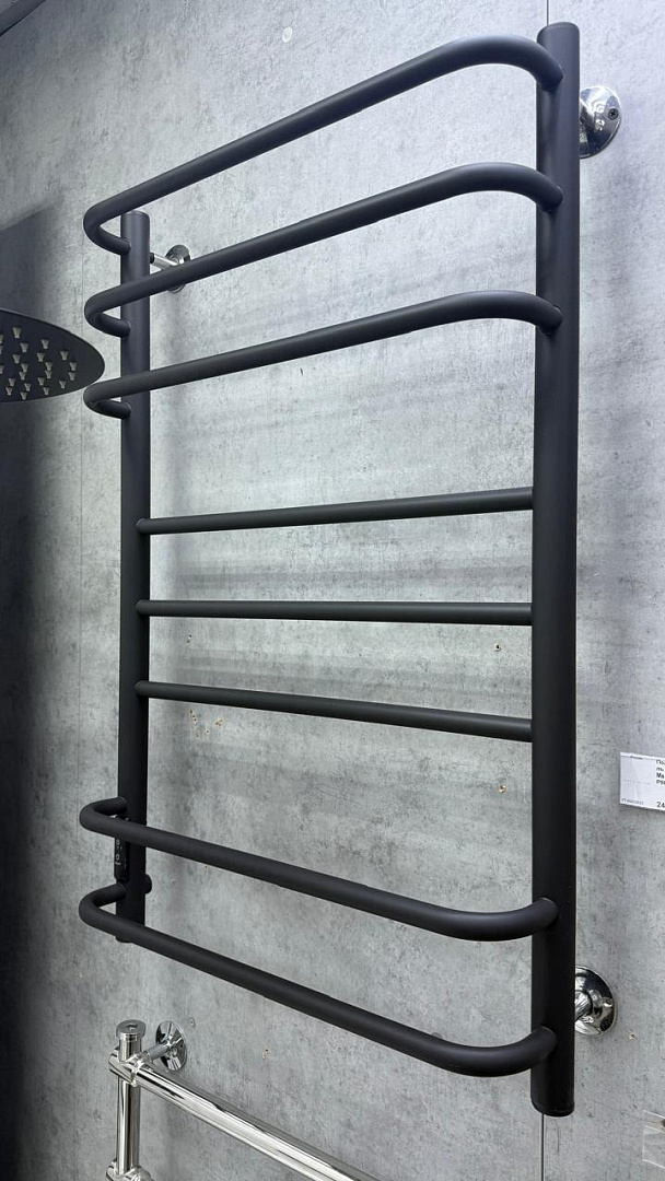 Полотенцесушитель электрический Маргроид В9/10 Р80х50 см левое подключение, черный