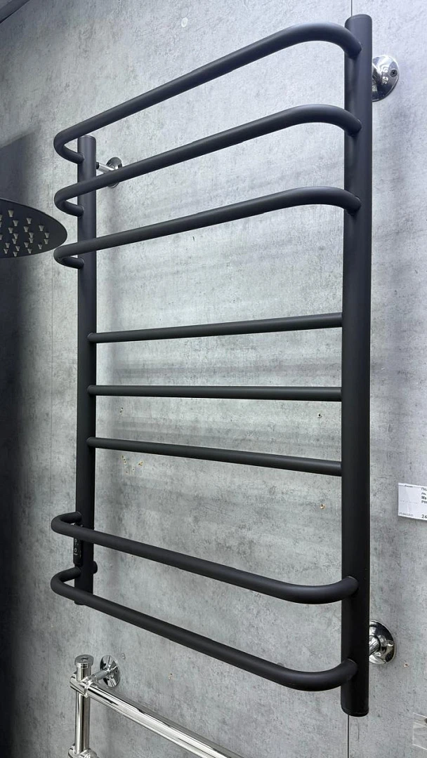 Полотенцесушитель электрический Маргроид В9/10 Р80х50 см левое подключение, черный