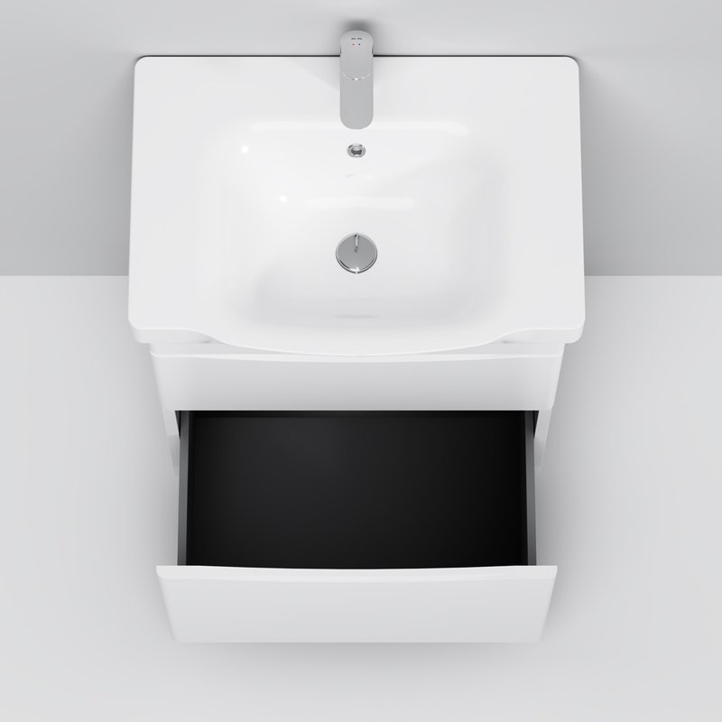 Тумба с раковиной AM.PM Like 65 напольная, белый глянец Тумба с раковиной AM.PM Like 65 напольная, белый глянец