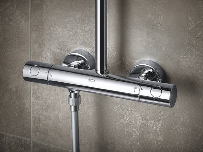 Душевая стойка Grohe Tempesta Cosmopolitan System 250 с термостатом 26689000 хром