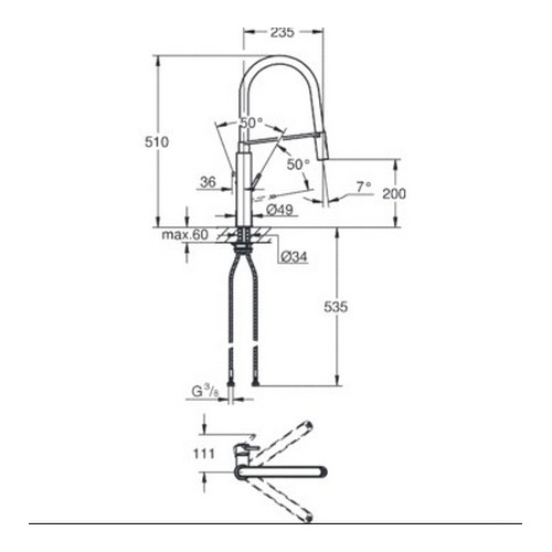 Смеситель для кухни Grohe Concetto New 31491000 хром