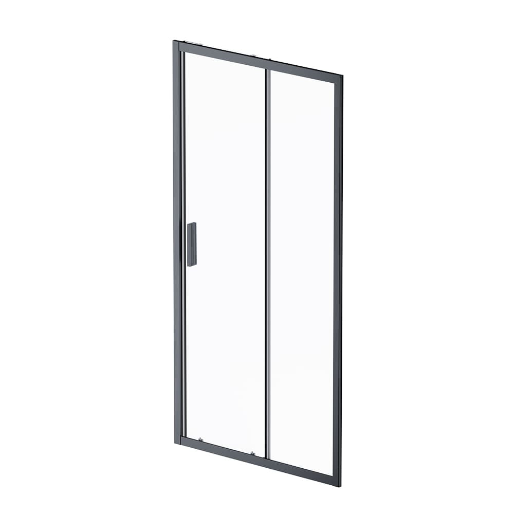 Дверь душевая в нишу AM.PM Gem 100см W90G-100-1-195BT профиль черный, стекло прозрачное