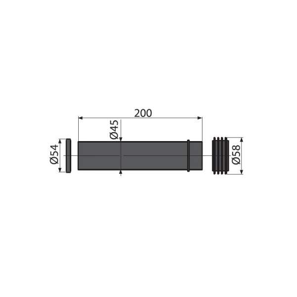 Патрубок для унитаза Alcaplast M901