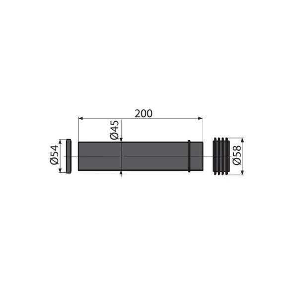 Патрубок для унитаза Alcaplast M901