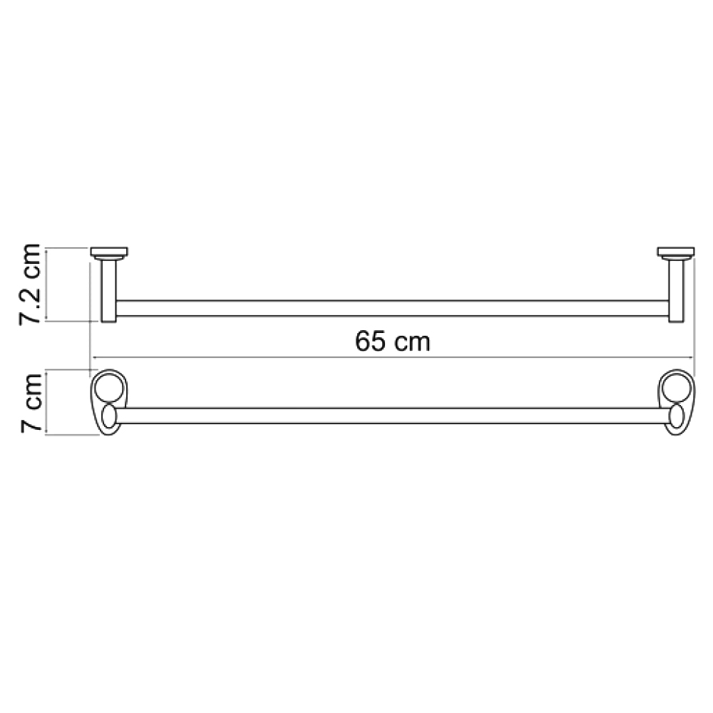 Полотенцедержатель Wasserkraft Main K-9230 хром