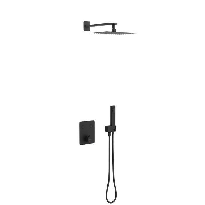 Душевой комплект Excellent Krotos Black AREX.SET.8045BL с внутренней частью, черный
