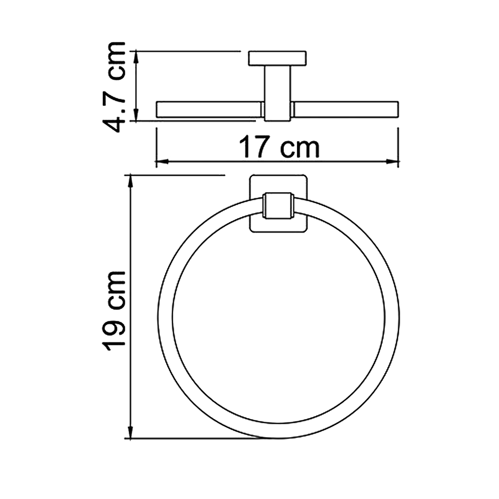 Полотенцедержатель Wasserkraft Lippe K-6560 хром