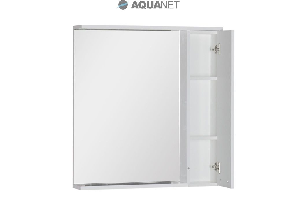 Зеркало-шкаф Aquanet Доминика 80 LED белый