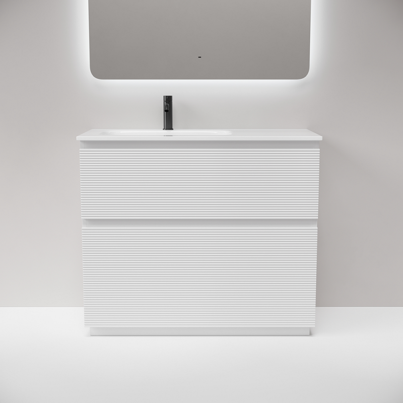 Тумба под раковину Sancos Folk Floor 100 FL100FLW левая, напольная, Bianco