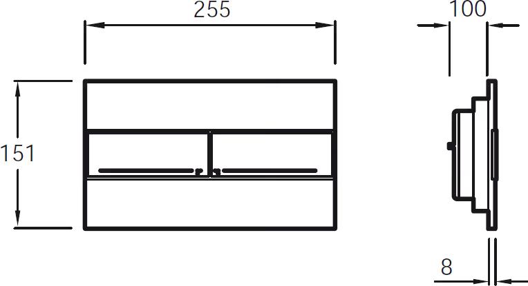 Комплект Jacob Delafon Patio E21740RU-00 кнопка хром