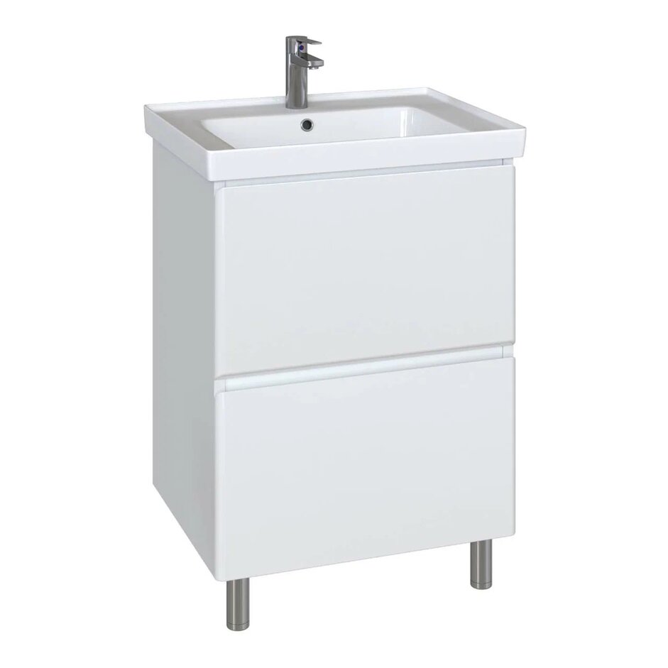 Тумба с раковиной SanStar Arista 70 255.1-1.5.1.К белая глянцевая