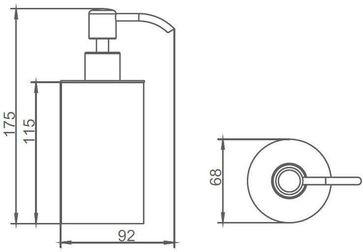 Дозатор Aquanet 8189 хром