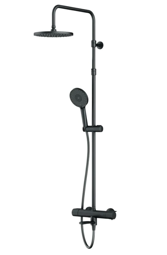 Душевая стойка AM.PM X-Joy F0785A522 с термостатом черная