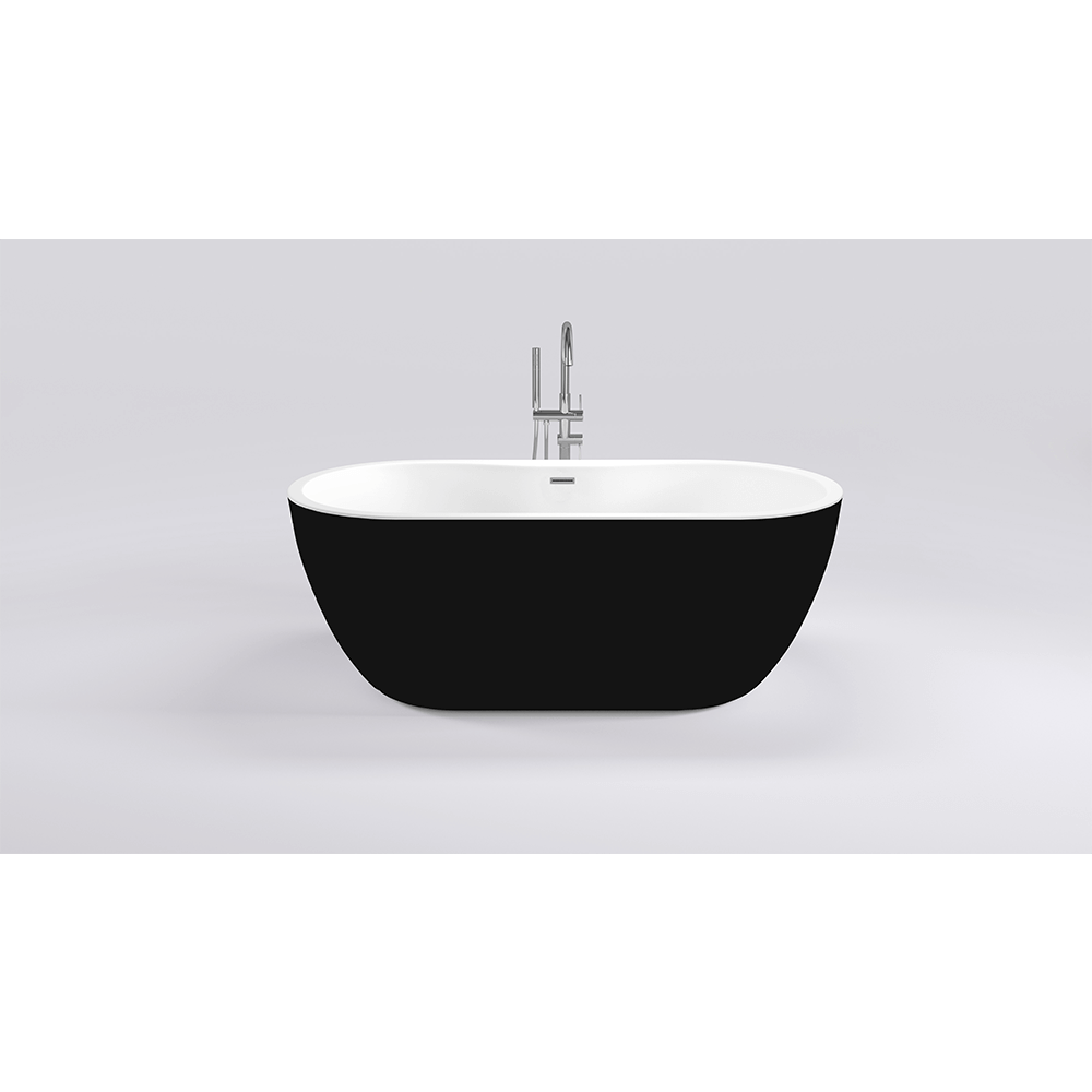 Акриловая ванна Black & White Swan SB111 Black 180x75см 111SBBL черная глянцевая