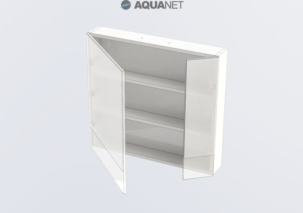 Зеркало-шкаф Aquanet Нота 75 169190 черный