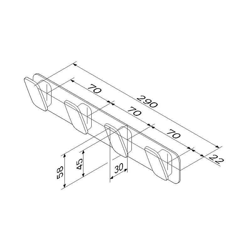 Крючок AM.PM Inspire 2.0 A50A35900 хром