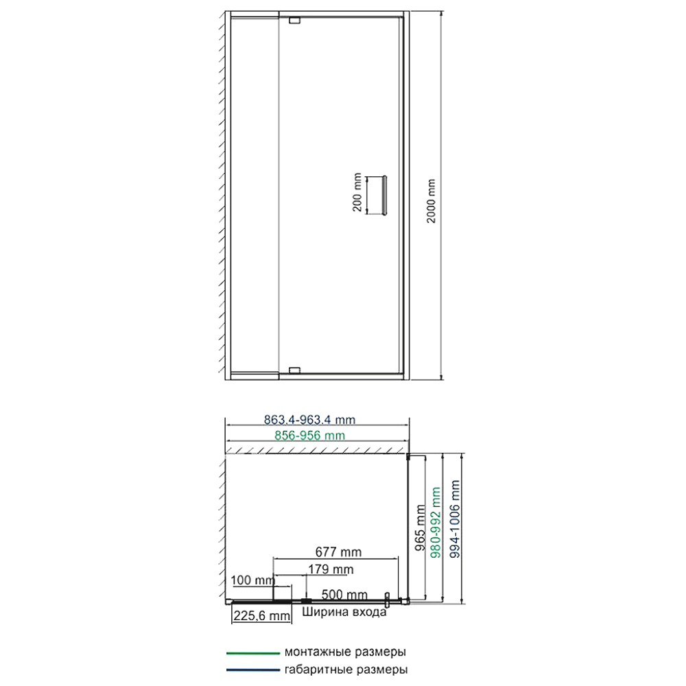 Душевой уголок Wasserkraft Berkel 90x100см 48P18 профиль хром, стекло прозрачное