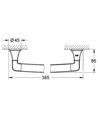 Поручень Grohe Grandera 40633000 хром