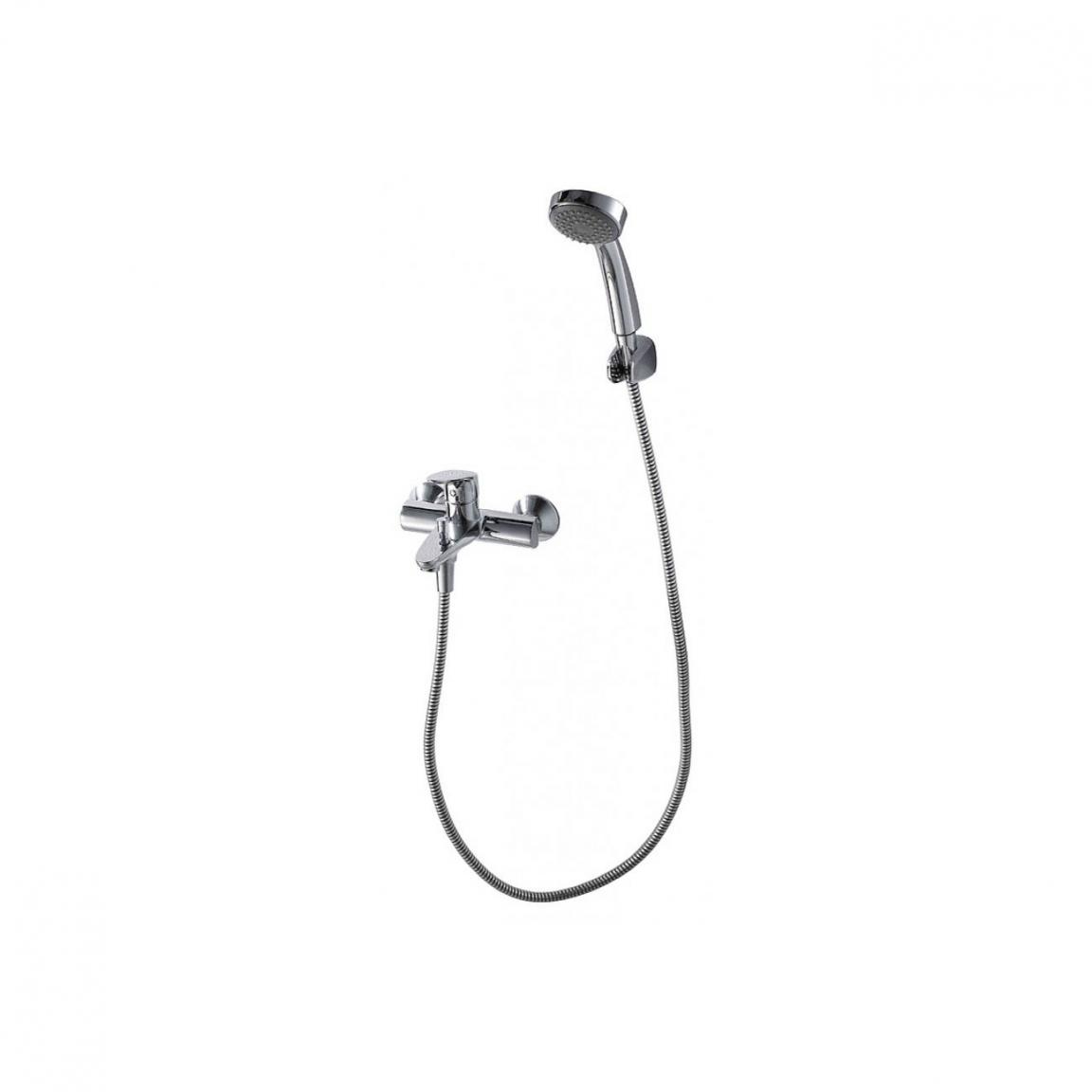 Смеситель для ванны с душем Bravat Drop F64898C-B хром