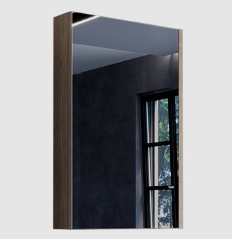 Зеркало-шкаф COMFORTY "Порто-50" дуб тёмно-коричневый 00-00009323CF