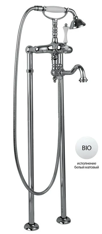 Напольный смеситель для ванны с душем Cezares MARGOT-VDP2-BIO хром