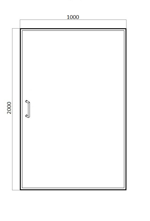 Душевая дверь в нишу Bravat Drop 100x200см BD100.4110A профиль хром, стекло прозрачное