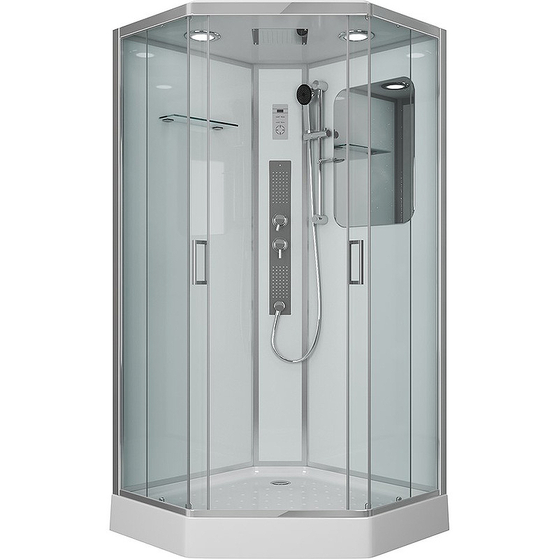 Душевая кабина Niagara Premium 100х100см NG-6002-01GD профиль хром