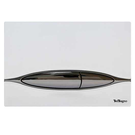 Кнопка смыва BelBagno Artcraft BB-P46003 хром/белая глянцевая