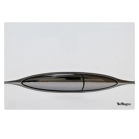 Кнопка смыва BelBagno Artcraft BB-P46003 хром/белая глянцевая