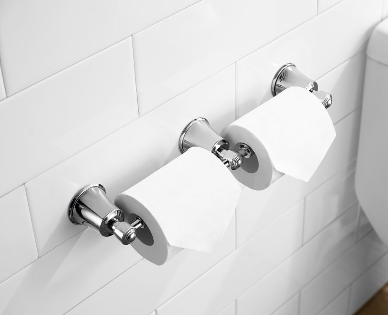 Держатель туалетной бумаги Art&Max двойной, хром