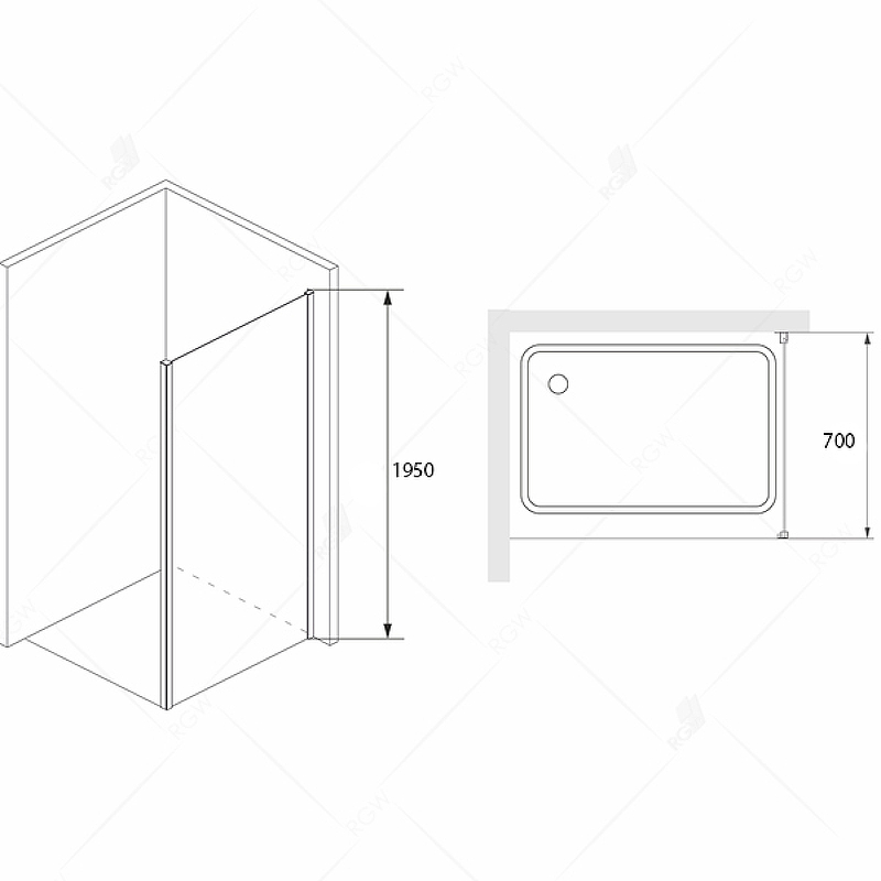 Боковая стенка RGW Z-33 06223307-11 70x195