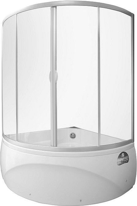 Шторка на ванну Aquanet Vitoria 135x160см 182551 профиль хром, стекло прозрачн
