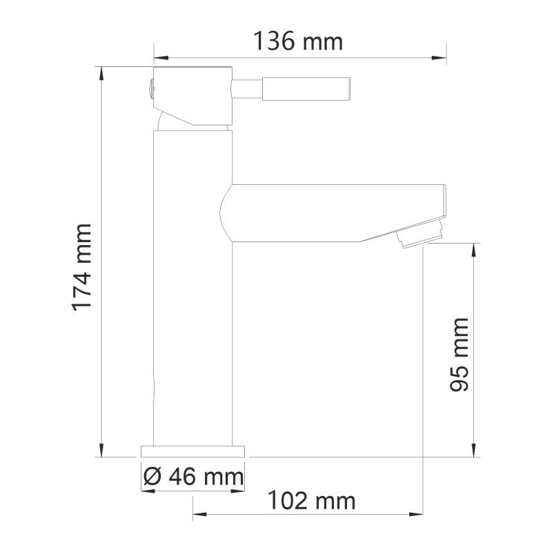 Смеситель для раковины Wasserkraft Main 4104 хром