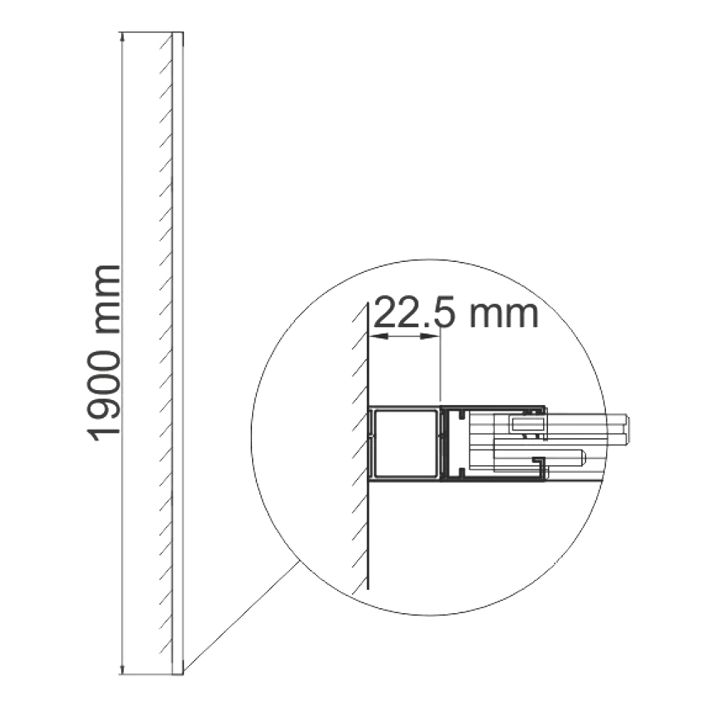 Расширительный профиль Wasserkraft Lippe D250