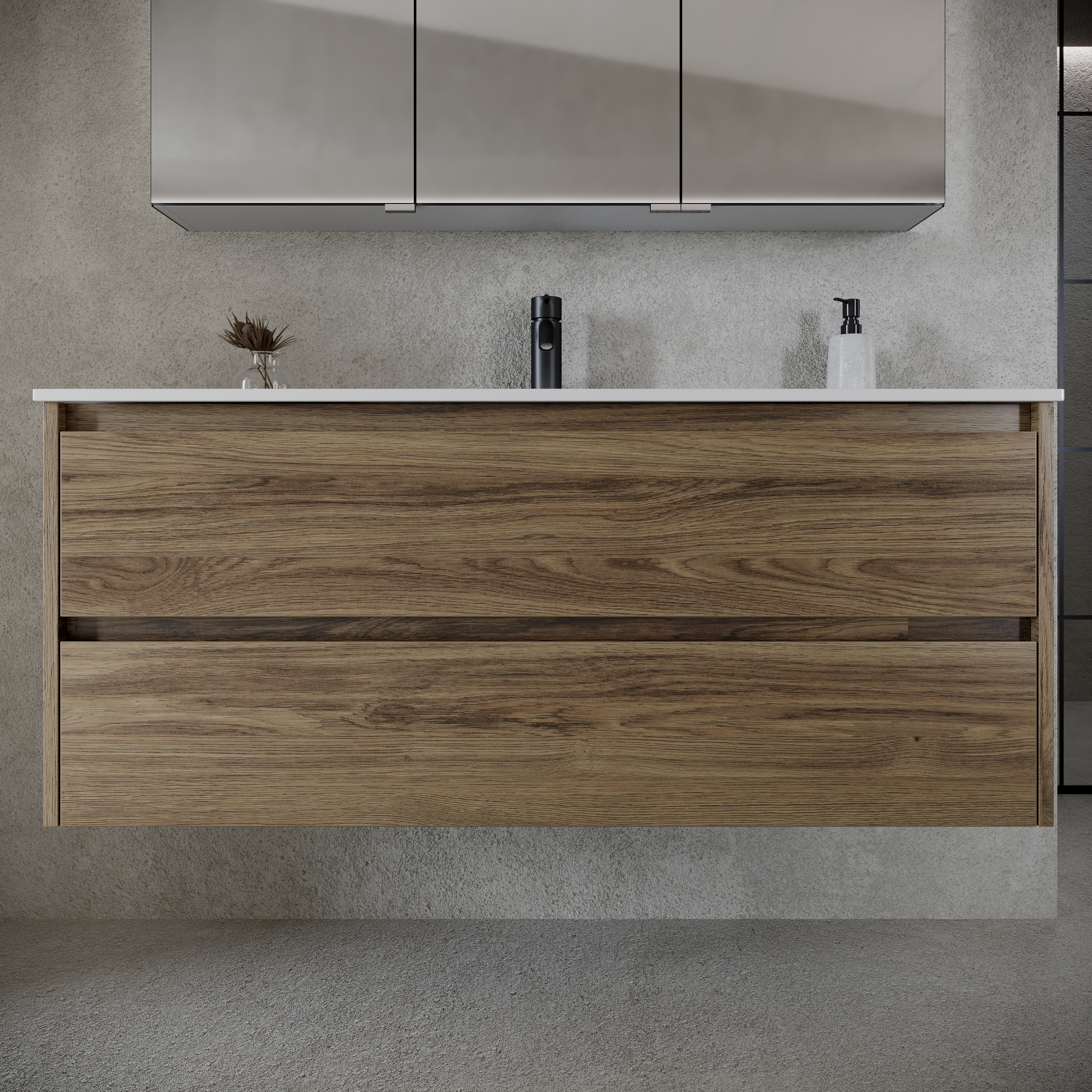 Тумба с раковиной Sancos Libra 120 дуб чарльстон